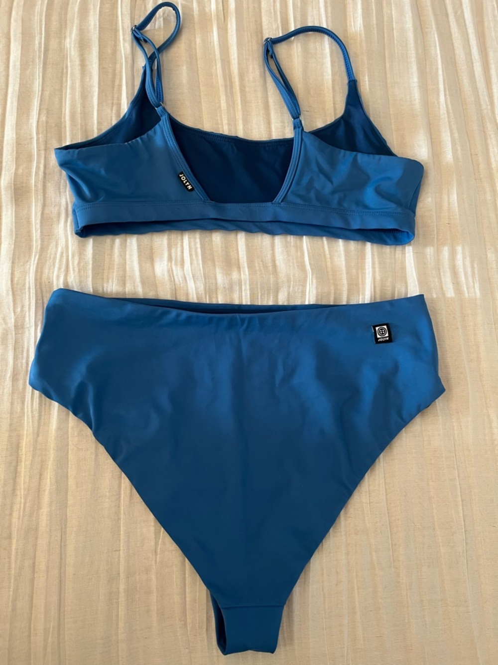 Jolyn Swim Bikini Viviana Top and Natia Bottom in Blue Size M - Picture 4 of 9